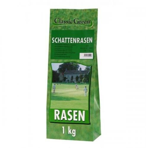 10 x Classic Green Schattenrasen Papierbeutel 1kg, Nachsaat, Rasensaat