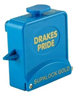 Drakes Pride Supalock Gold bowls measure - aqua