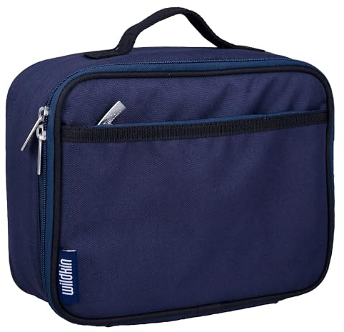 Wildkin Kids Insulated Lunch Box – Durable and Reusable for School & Travel - Whale Blue