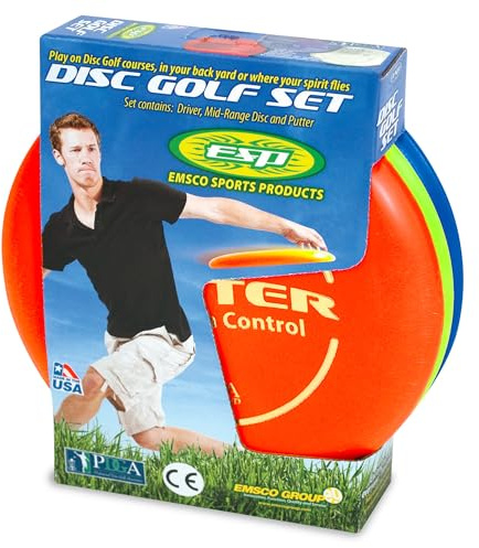 Emsco Group ESP Disc Golf Set - 3 Disc Set - PDGA Tournament Certified