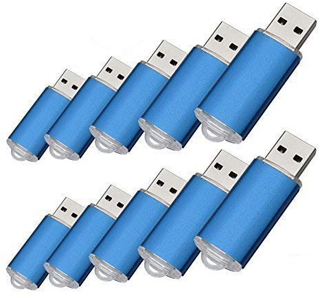 100 pezzi USB Flash Drive USB 2,0 Memory Drive Pen Drive blu 128MB
