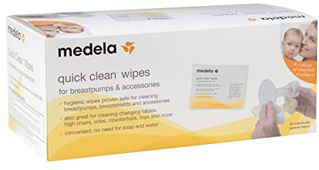 Medela Quick Clean Milchpumpe & Zubehörtücher