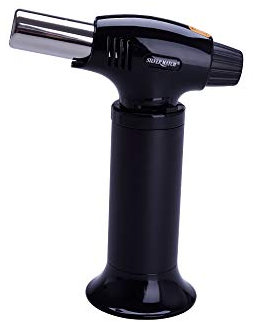 SILVER MATCH - Linterna de cocina profesional, linterna de llama de chorro, quemador para crema brulée. Apto para parrilladas, barbacoas, estufas de camping, glaseados