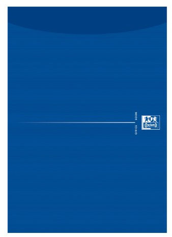 Oxford Briefblock A4 blanko, Lineatur 20, 50 Blatt, blau, 10 Stück