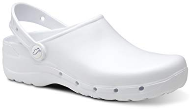 Feliz Caminar - Zuecos Sanitarios Flotantes, Blanco, 38 EU