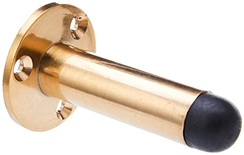 Merriway® BH01611 63 mm (2,1/2 tum) väggmonterad pelardörrstoppare – polerad mässing