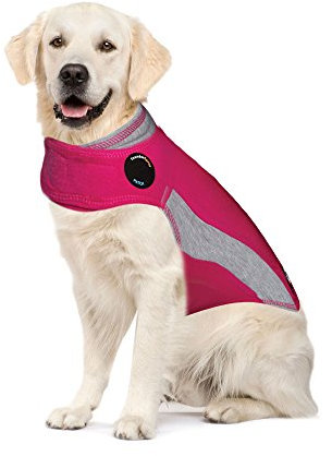 Thundershirt Herren Thundershirt Beroligende vest hundefrakke til ængstelige hunde pet supplies, rose, XL EU