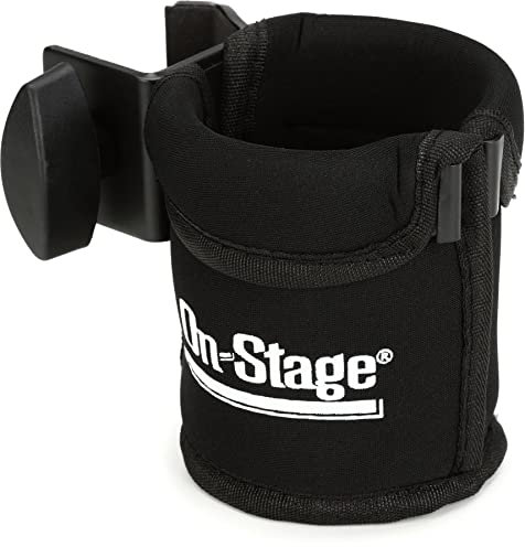 On Stage Stands MUS MSA5050 Clamp on Drink Holder,Black