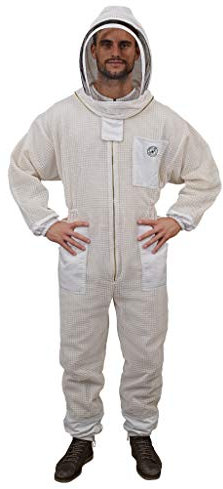 Humble Bee 421 Atmungsaktiver Imkeranzug mit Fechtschleier, Hautfarben