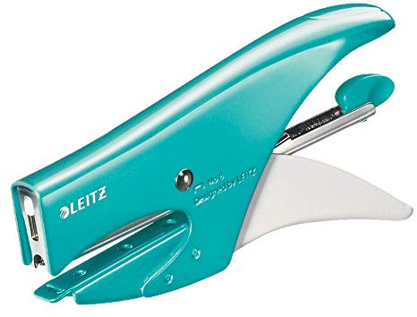 Leitz Heftzange, Hinterlademechanik, Metall 15 fogli Aquamarin