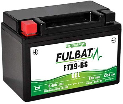 Fulbat Motorrad Batterie FTX9-BS / YTX9-BS / BTX9-12V / 8Ah