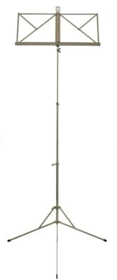 Wittner Notenpult 961a – vernickelt, Aufstellhöhe 48-114 cm, kompakt zusammenklappbar, Made in Germany