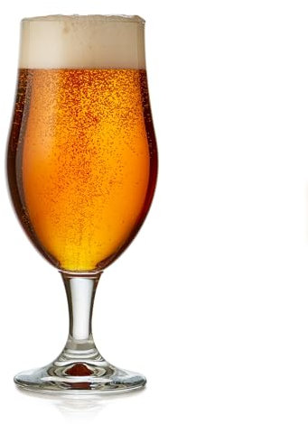 Libbey Craft Brews - Set di 4 bicchieri da birra belga nucleati