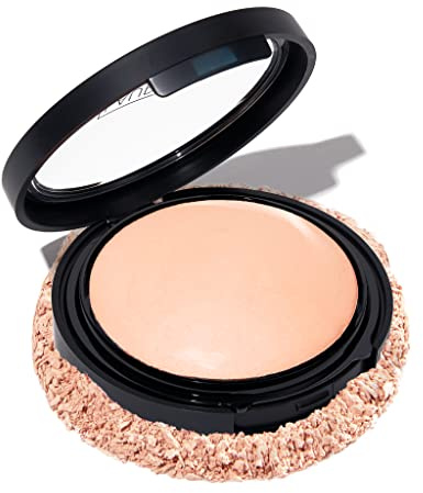 LAURA GELLER NEW YORK Baked Double Take Puder Makeup, Porcelain, Langanhaltende Make Up Puder Foundation, Volle Deckkraft, Atmungsaktives, Klassisches Matt-Finish, Anti-Aging-Inhaltsstoffe