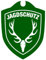 Waidmannsbruecke Jagdschutz Hubertushirsch Autoschild, Wald Grün, One Size