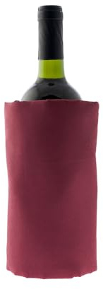 Koala Spain Enfriador de Vino con Gel Rápido Enfriamiento Compartimentado, 4 Capas Anti-condensación,Color Burdeos, Velcro Ajustable Bot. Vino o Cava, Incluye Regalo Lámina Antigoteo