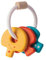 PlanToys Schlüsselrasseln Baby - Rassel und Beißring Baby - Greifling aus Holz - Babyspielzeug - Holzspielzeuge ab 4 Monaten - Helle Farben