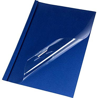 LMG LMG-BMDLM-DBL-R1.5 Premium Thermobindemappe Lederstruktur mit matter Vorderseite, 1.5 mm, 50 Stück