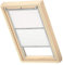 VELUX Original Dachfenster Duo Verdunkelungsrollo für MK06, Weiß, mit Grauer Führungsschiene