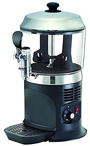 SARO Kakaodispenser – 5 L – Rührwerk – Temperatur stufenlos einstellbar – B 260 x T 320 x H 500 mm - 30–90 °C – Mit abnehmbarem Zapfhahn & Behälter – 230 V – 1,1 kW – Modell NINA