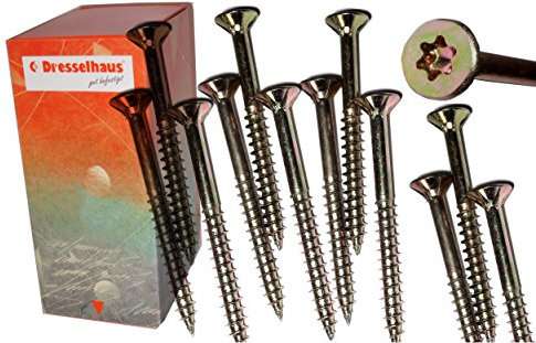 Torx Spanplattenschrauben 5,0 x 60 mm, Dresselhaus JD79, I-Stern, 500 Stk/Paket