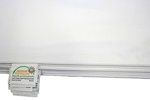 Inlett - Inletts 100% Baumwolle Qualität Kissenhülle Farbe Leicht Creme Diverese Größen (80x80cm) mit Seitenöffnung die zugenäht Werden muss. Kein Reißverschluss. Mit Bisse. Webart - Inlett