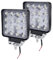 LARS360 48W LED Arbeitsscheinwerfer Offroad Flutlicht Fluter 2 Stück 10V-30V Rückfahrscheinwerfer Zusatzscheinwerfer Scheinwerfer für Trecker KFZ Bagger SUV, UTV, ATV