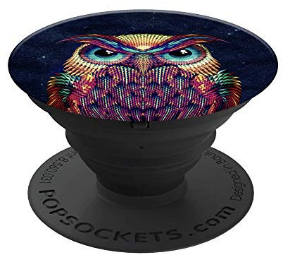 PopSockets PopGrip - Soporte y Agarre [No Intercambiable] para Teléfonos Móviles y Tabletas - Owl