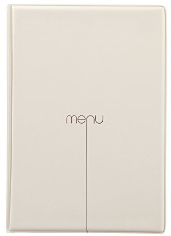 DAG STYLE I Love Menu Linea Risto Portamenu, PVC, Sabbia, A4 (per fogli 21x29,7 cm)