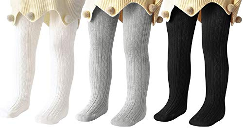 Durio Collants pour bébé en coton avec butoir antidérapants et chauds