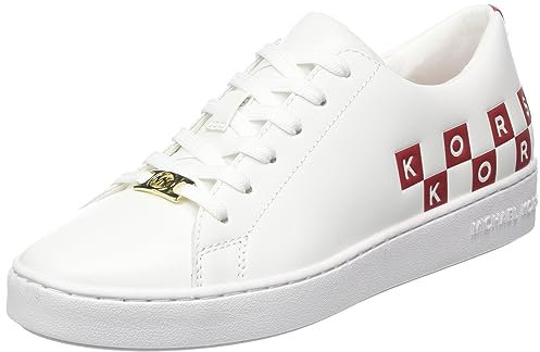 MICHAEL KORS Damen Keaton LACE UP Sneaker, Crimson Multi W/ 18K, 42 EU