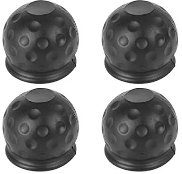 JNNJ 4 Stücke Anhängerkupplung Abdeckung, Anhängerkupplung Schutzkappe, Anhänger Gummi Abschleppstange Ball Abdeckkappe, Abdeckung Für Anhängerkupplung Für Anhänger