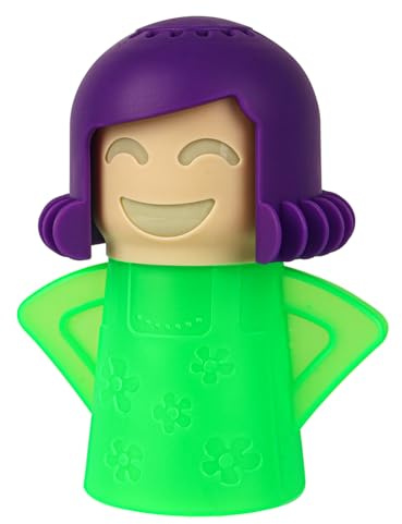 Asltw Angry or Happy Mama - Limpiador de microondas, limpiador a vapor para horno de microondas, solo tienes que añadir vinagre y agua, limpia fácilmente el crudo en minutos (verde)