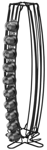 Xavax Kaffee-Kapselständer für Nespresso, Halter für 40 Kapseln, Schwarz-matt