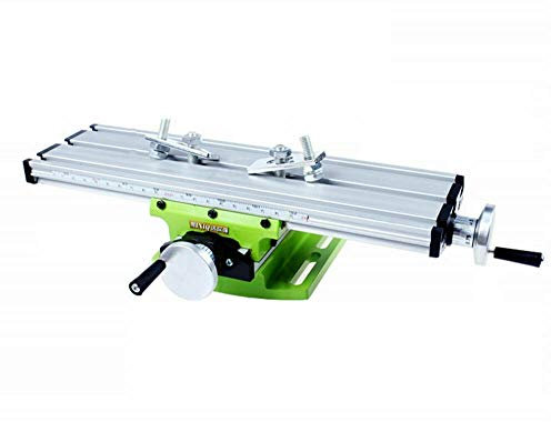 Milling Working Table Machine Mini MultifunctionWorktable Bench Drill Adjustment Working Cross Slide Bench 310 * 90 * 78mm Cross Slide Bench Drilling Milling Vise Working Table for Bench Drill Stand