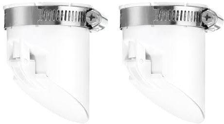 QUARKZMAN 2 Pezzi PVC Antiritorno Fognario, Nucleo Anti-Odore per Tubo Orizzontale da 50mm/2 Pollici OD in Serbatoi di Scarico, Bianco