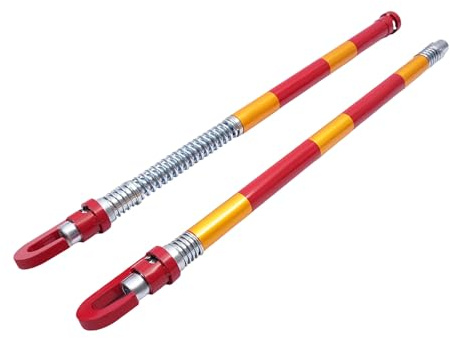 DunleyMin 8T Asta di traino per auto, gancio di traino di sicurezza per auto, asta di traino con tampone a molla, barra di traino ammortizzata