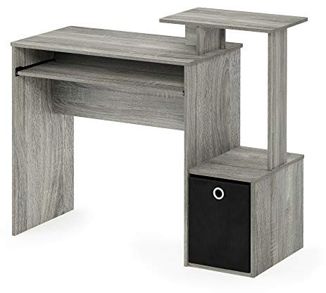 Furinno Escritorio De Computadora Rover Francese Grigio/Nero