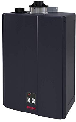 Rinnai CU160iN Commercial Natural Gas Condensing Tankless Water Heater, Indoor Installation, 9 GPM