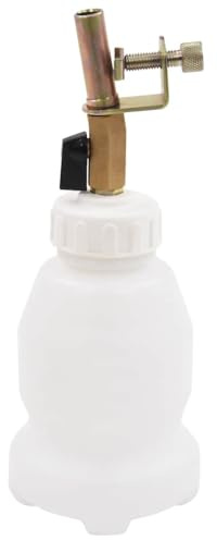 vidaXL Bouteille de Remplissage de Liquide de Frein Bouteille de Recharge de Purge de Frein Moto Lourde Automobile Voiture Véhicule 1 L