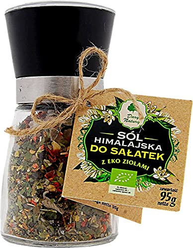 Sel de l'Himalaya en moulin aux herbes BIO pour salades 95 g - Dary Natury