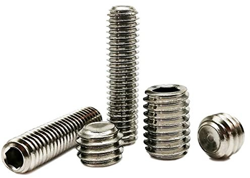 5 / 50pc M2 M2.5 M3 M4 M5 M6 M8 DIN916 A2 304 Hexagonal hexagonal de acero inoxidable Tornillo de fijación de punto de copa Allen Tornillo prisionero Rosca métrica-50pcs M3,45mm