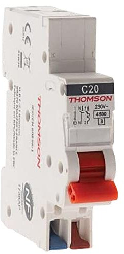 Disjoncteur 1P+N peignable bornes automatiques 16A NF Easy Connect - Thomson