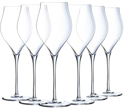 Chef&Sommelier - Collection Exaltation - 6 flûtes à Champagne 30 cl - Fabriquées en France - Emballage renforcé