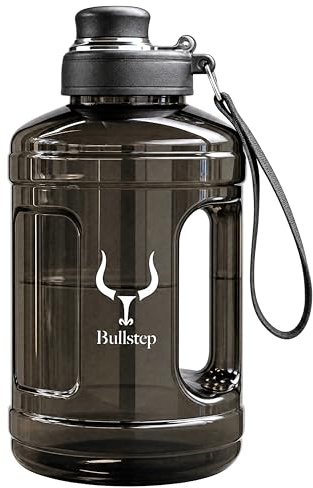 Bullstep® - Botella Agua Gimnasio 1,5 Litros | Garrafa Agua Gym Grande sin BPA BPS | Botella De Agua Para Gimnasio Antigoteo | Bidón Cantimplora Deportiva Grande | Water Bottle