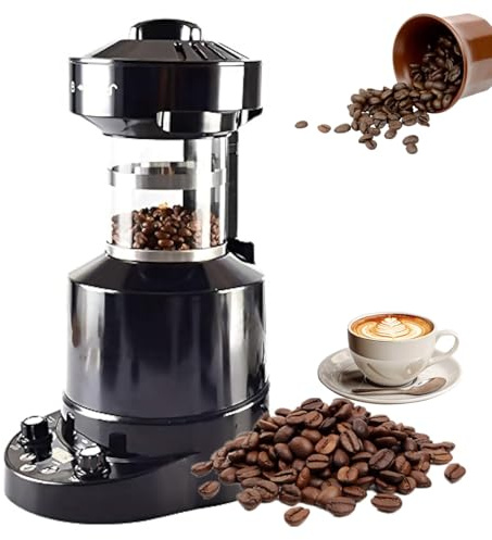 Coffee Roaster Machine, Electric 2100W Bean Roaster with Timer, Adjustable Wind Speed & Child Lock for Home & Cafe Use