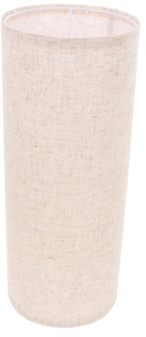 GAROZATION Pantalla de Lámpara Cilíndrica Larga de Tela Minimalista para Lámpara de Pie o Mesa Resistente y Fácil de Instalar Adecuada para Decoración de Interiores