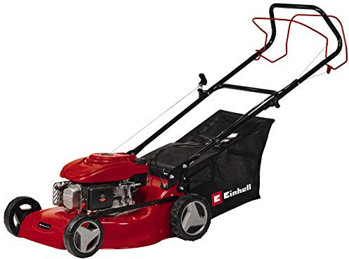 Einhell Cortacésped de gasolina GC-PM 46/4 S (2 kW, hasta 1400 m², accionamiento de rueda trasera desconectable, regulación de altura de corte central de 9 niveles 30 - 80 mm)