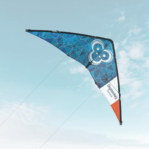 Skymonkey Fastrider Lenkdrachen Kinder, Jugendliche und Erwachsene, 2-Leiner Lenkdrache, Spannweite: 127cm - Galaxyblue