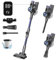 KEROMEE Cordless Stick Vacuum Cleaner, 250W Powerful Suction, 22.2V Rechargeable Battery, LCD Display, HEPA Filter, Lightweight & Detachable Handheld for Carpet, Hard Floor, and Pet Hair Cleaning